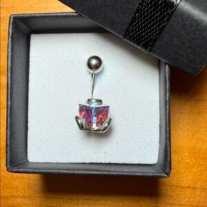 Iridescent Belly Button Ring